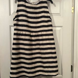 14 petite Crown & Ivy lined dress black and white stripes